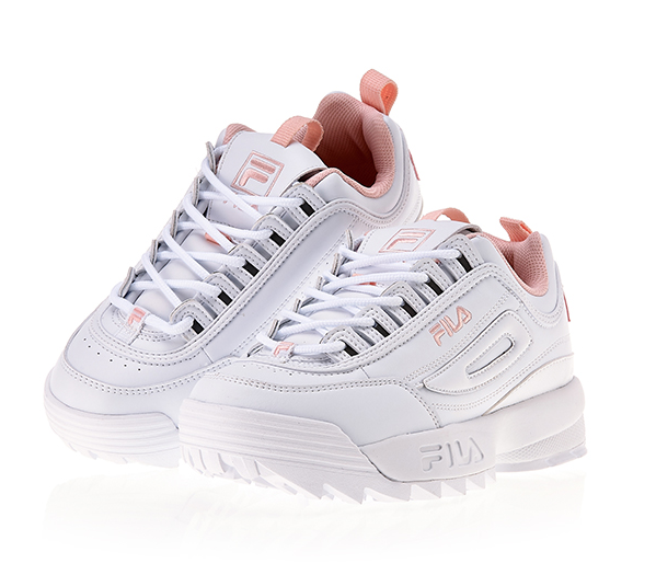 fila white and pink shoes
